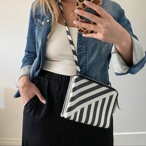Striped Crossbody Bag